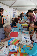 Stand des auteurs festival-livre-jeunesse-beausoleil-alpes-maritimes