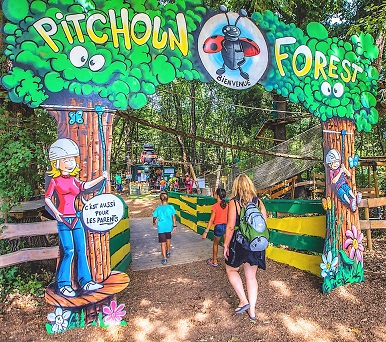 Accrobranche avec enfants à Pitchoun Forest pitchoun-forest-enfants-accrobranche-villeneuve-loubet