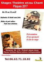 Stages Théâtre et Chant Vacances pâques 2017